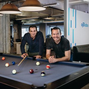 OJO Labs CEO John Berkowitz (l) with David Rubin