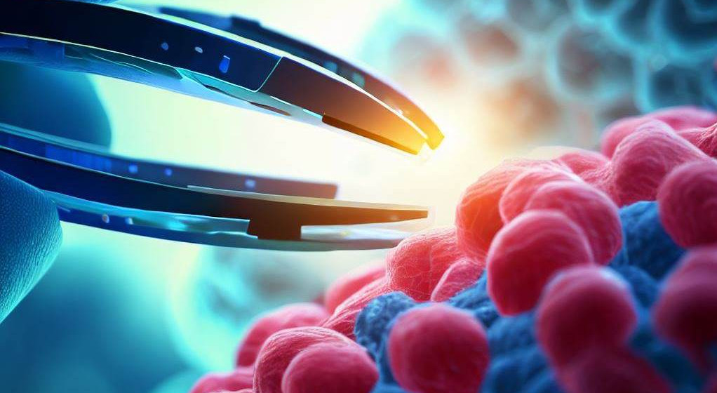 Image: BING AI crispr gene editing of cancerous cells